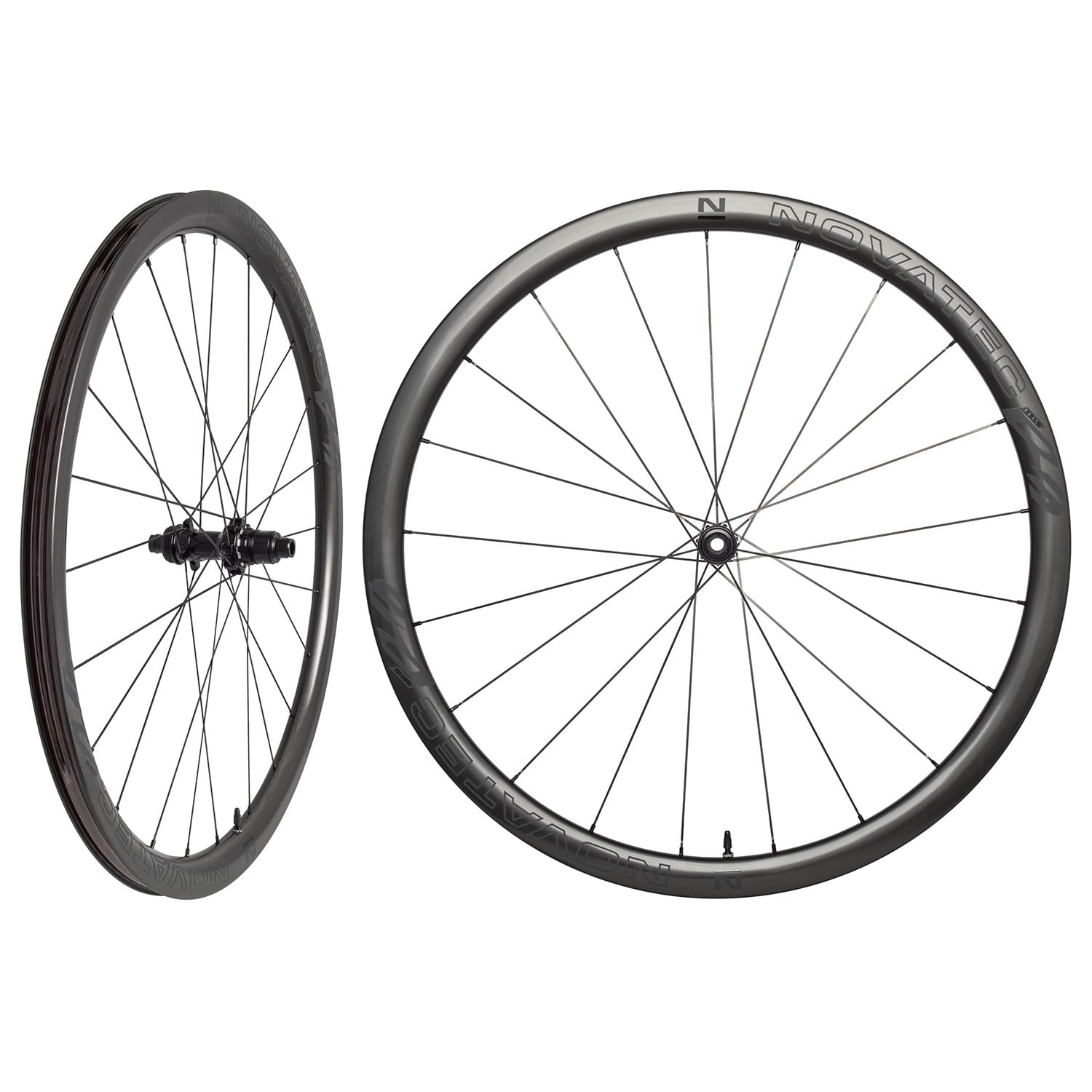 Novatec Jeu de Roues en Carbone pour vélo de Route, 35 mm et 1,275 g, sans tubeless, R3 Disc CL-Pro, Shimano HG