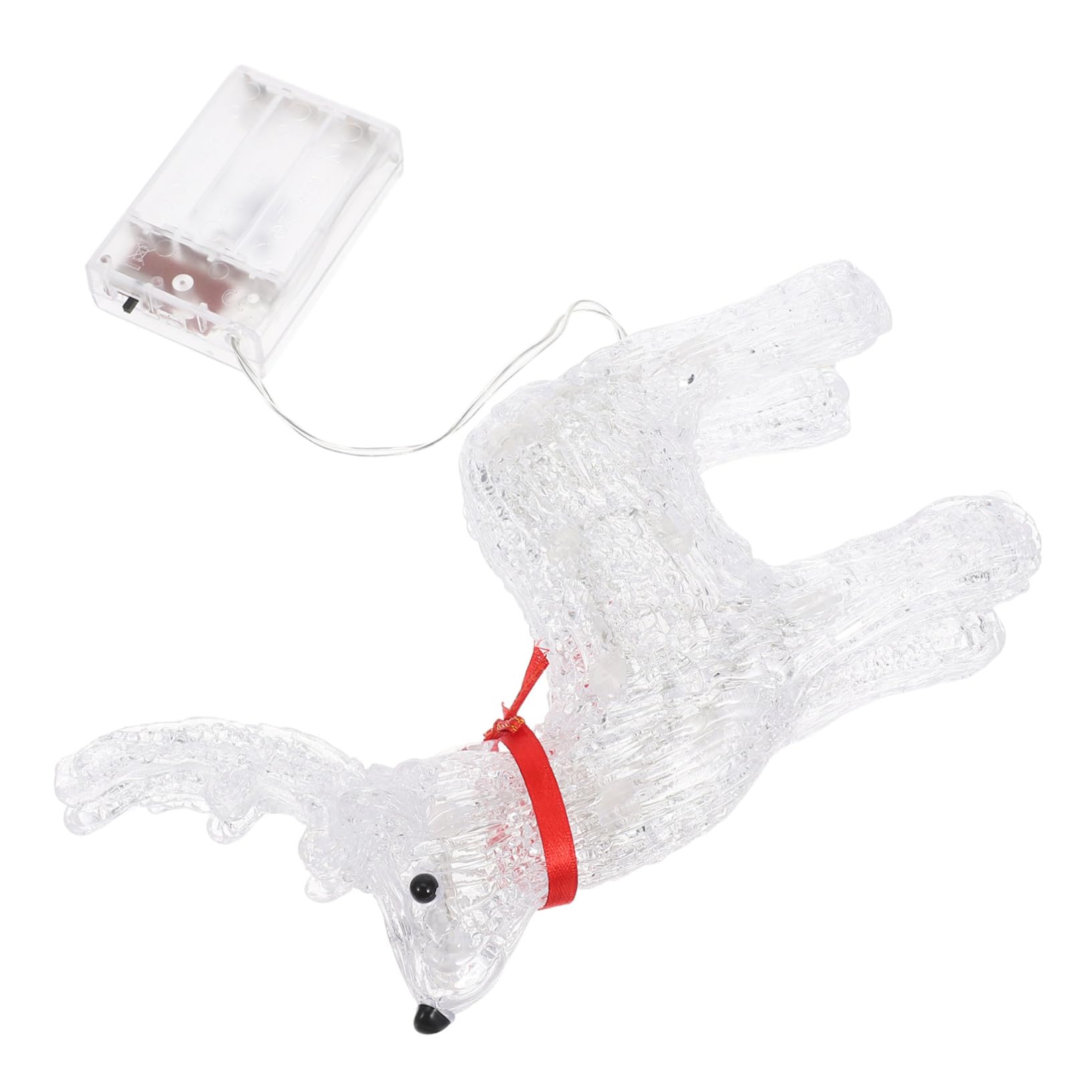 ORFOFE Leuchtendes Rentier Tischdekoration aus Kunststoff 3 Stück Elegantes Design Vielseitig Platzierbar Festliche Weihnachtsdeko für Fenster und Urlaubssaison