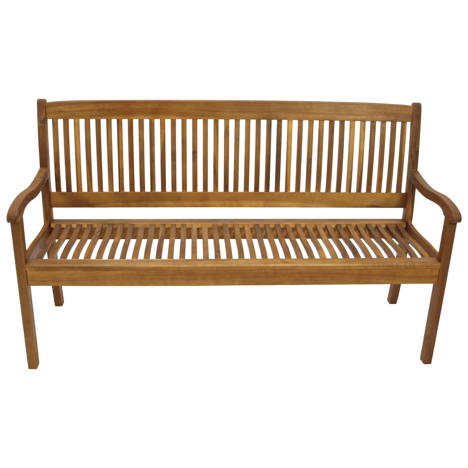 DEGAMO Gartenbank Holzbank Maracana 3-sitzer 157cm, Massivholz Akazie braun geölt, Outdoor
