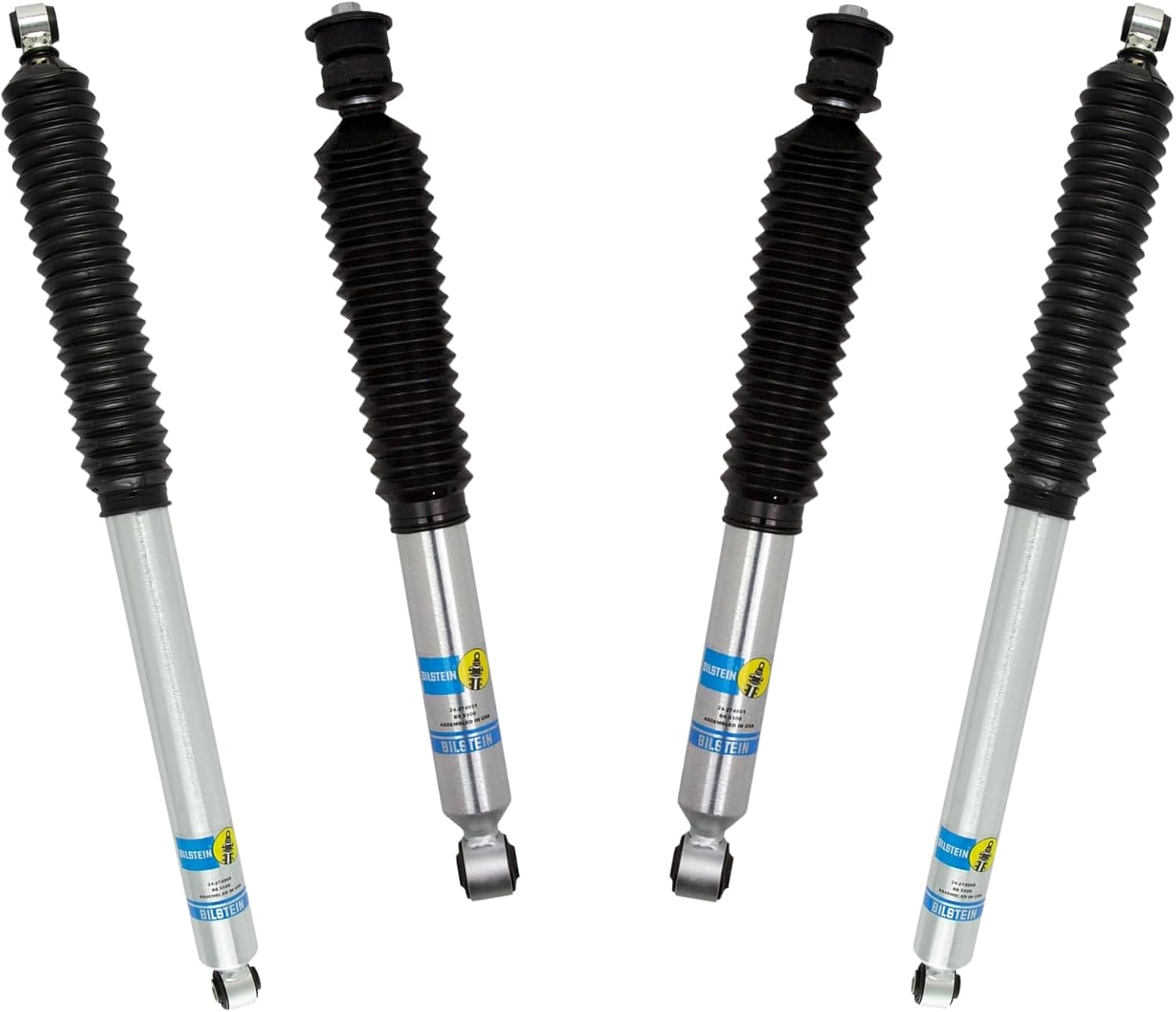 Bilstein Set of Front and Rear B8 5100 Series Shocks Compatible with 2017-2025 F250/F350 4WD w/o Tremor Package with 2-2.5" Front & 0-1" Rear Lift | Easy Installation