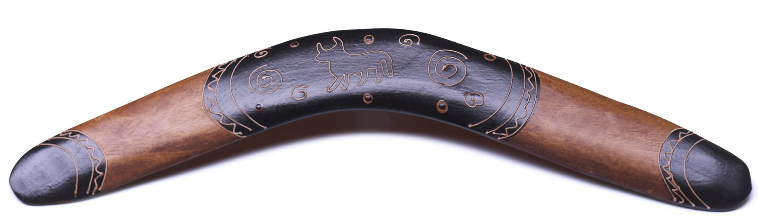 Boomerang de madera, 40 cm, canguro, pintado a mano, decorativo y funcional, adecuado para actividades al aire libre — view 15
