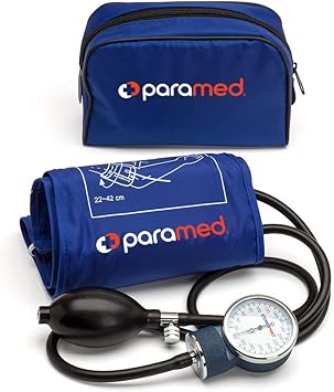 PARAMED Aneroid Sphygmomanometer – Manual Blood Pressure Cuff with Universal