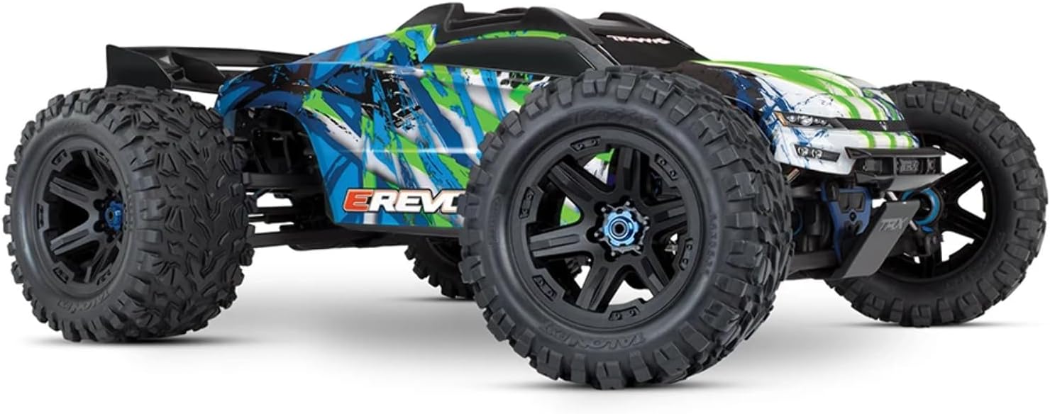 Traxxas 1/10 Scale ERevo Brushless Racing Monster Truck, Green Toys & Games