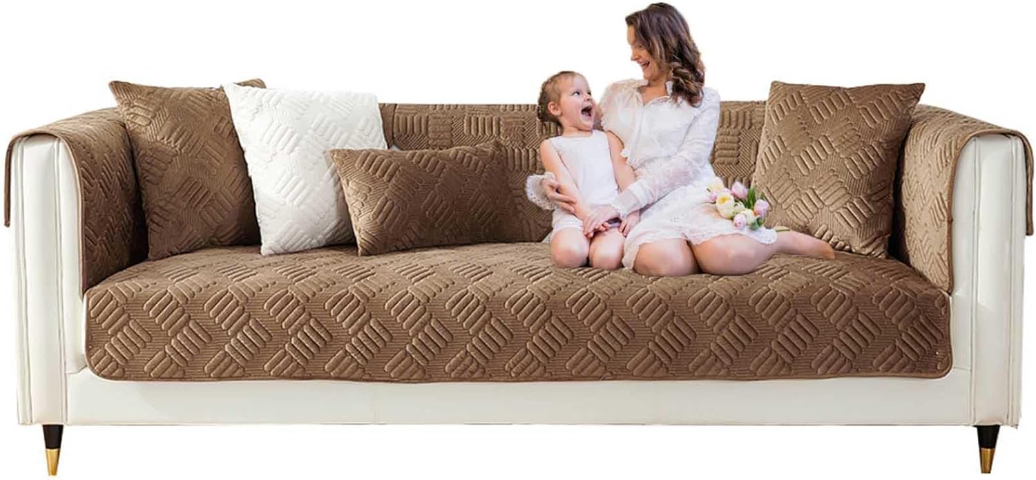 YWQJL Couch Cover L Shape, Sofa Cover Corner Sofa Velvet NonSlip L