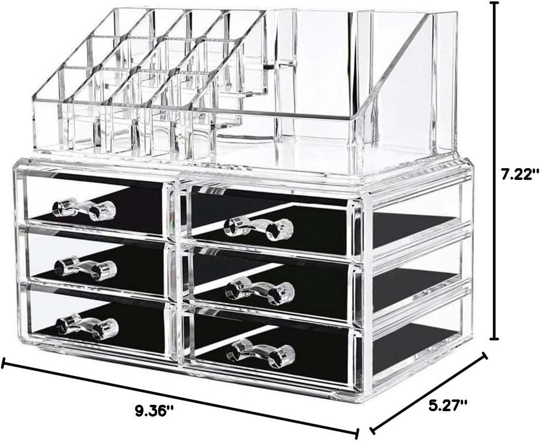 Cosmetic Box with 6 Drawers in Plastic