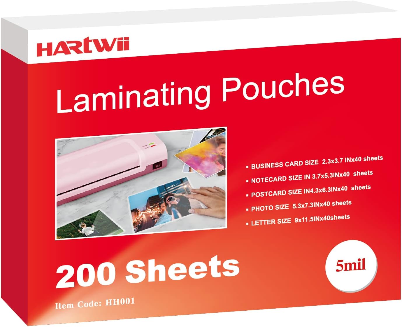 Immuson Thermal Laminating Pouches 8.9 X 11.4, 3Mil Thickness, Crystal Clear Finish, 100 Pack - View #2