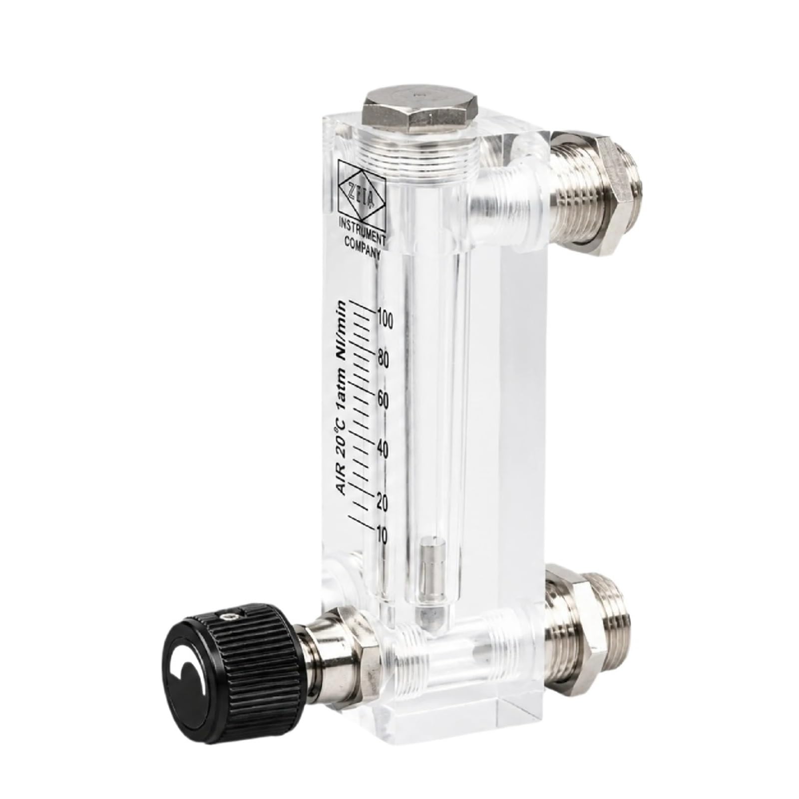 LZM-6T Medidor de Flujo rotámetro Panel acrílico Líquido pequeño 6-1000 ml(Liquid 16-160ml-min)