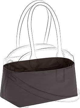 DGAZ Lightweight Purse Organizer Insert for Coach Empire Carryall Bags,silk and DupontPaper handbag inner for Luxury BagEmpire carryall 40,Chocolat