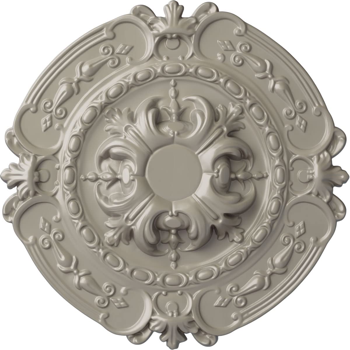 Ekena Millwork CM17SOPWSDecorative Ceiling Medallions Modeled After Original Historical Patterns &amp; Designs, Pearl White