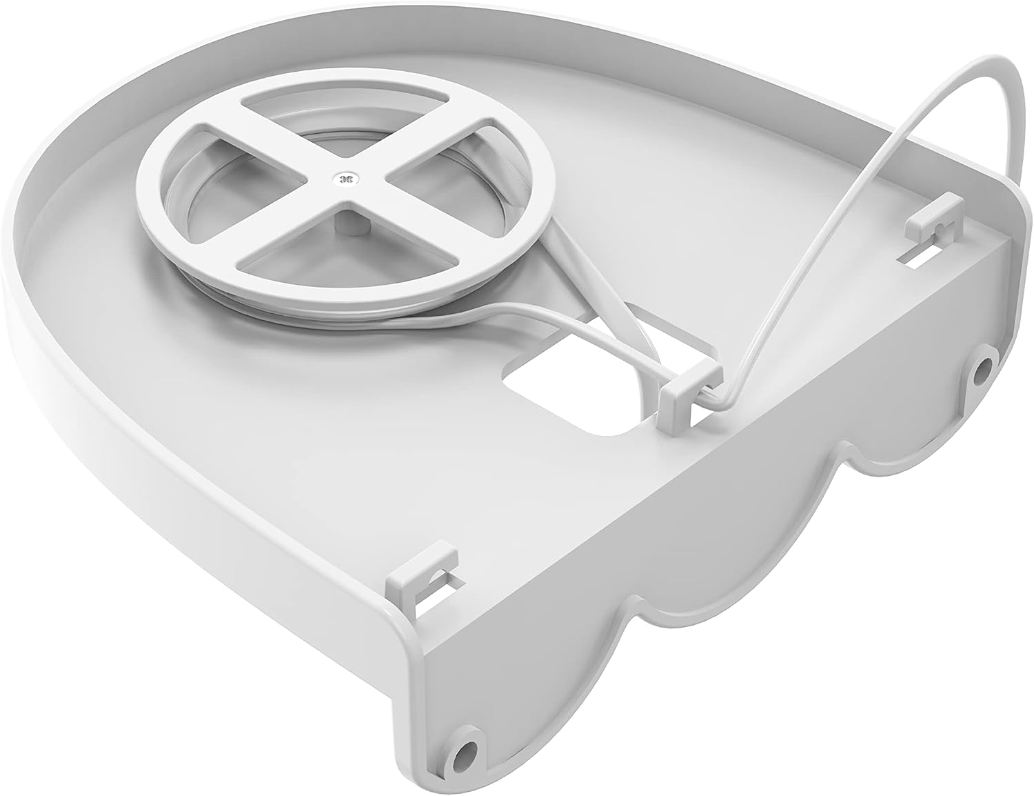 For Sonos Era 100 Holder Sonos Era 100 Wall Mount Stand Holder Accessories with Integrated Cable Management, Smart Home Speaker Accessory Rack (White, JT01) 2 Pieces image 2