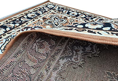 Image of Home Decore Acrylic Carpet for Your Living Room & Drawing Room Aywhere in Your Home (180X240 Gold Colour)- 6x8 Feet