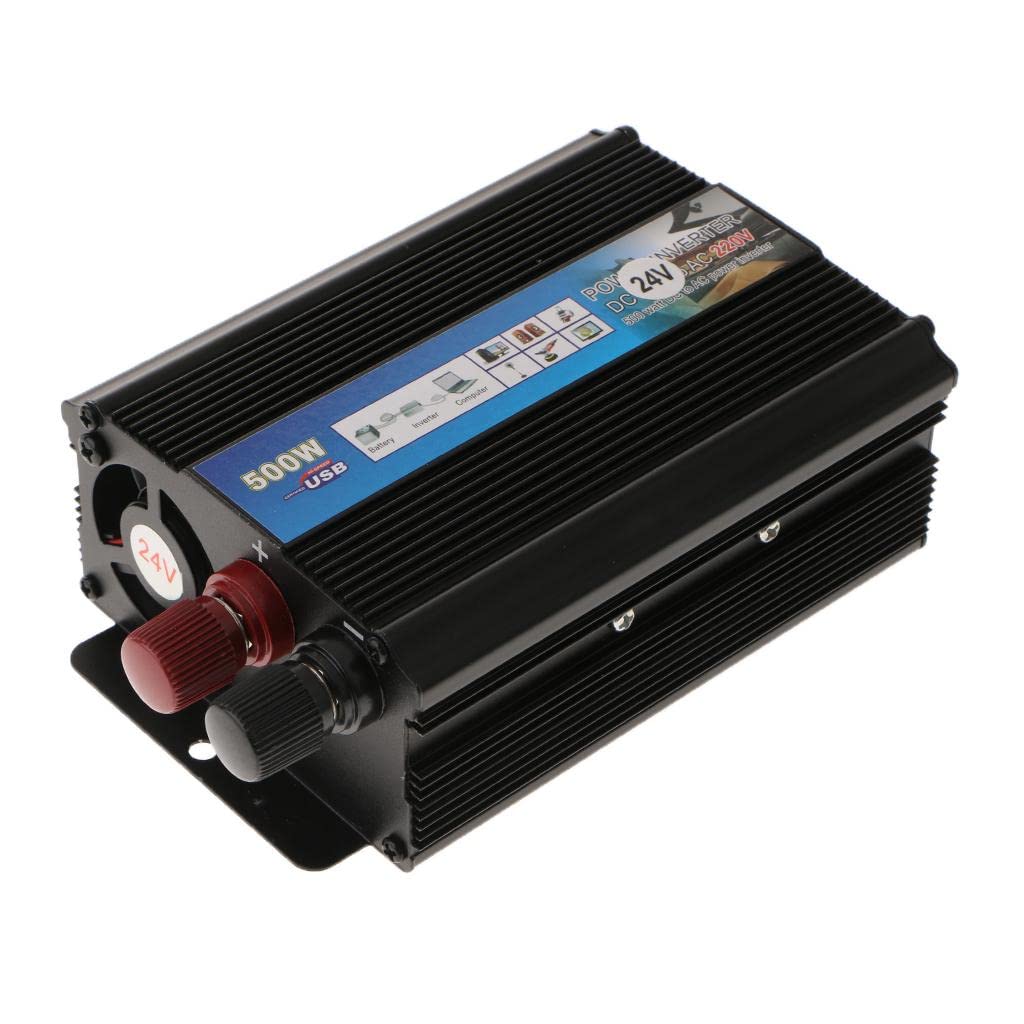 500W Portable Car Inverter 24V to 220V Converter Transformer Adaptor Black (B0CV9N762D) Amazon Price History, Amazon Price Tracker