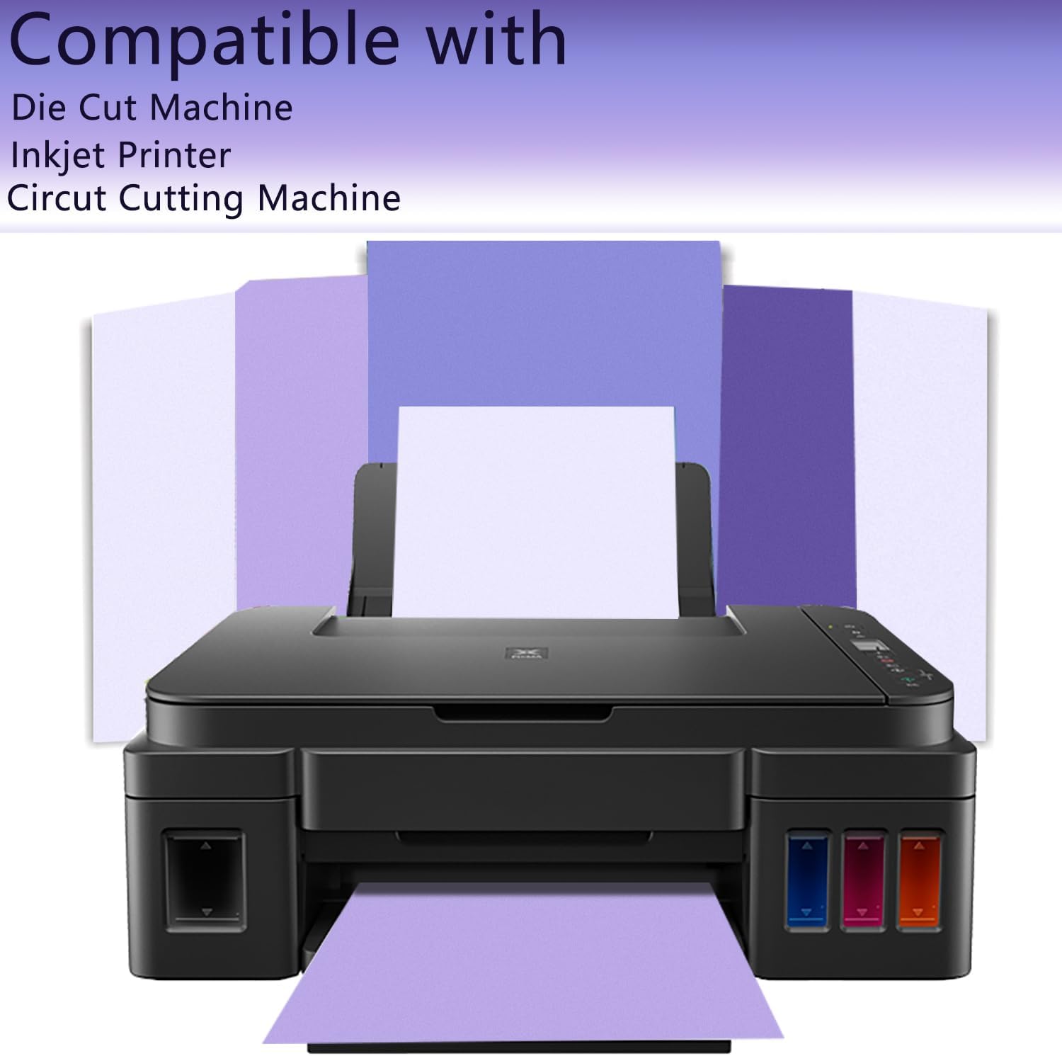 Purple Colored Cardstock, Art Kraft Cover Stock Paper, 65lb/175GSM for Card Construction Making, Scrapbooking, Printing, Quilling and Crafts DIY 4 Shades 40 Sheets, 10 Sheet Each Color - Image 5