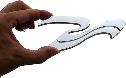 Miniatura 2 de 1 emblema de insignia 3D con logotipo de onda SR para SEA RAY SEARAY 205575 SR (Chome)