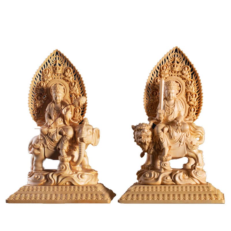 彫刻工芸品? 観音菩薩 開運風水 精密細工 木彫 福徳?福運?厄除け