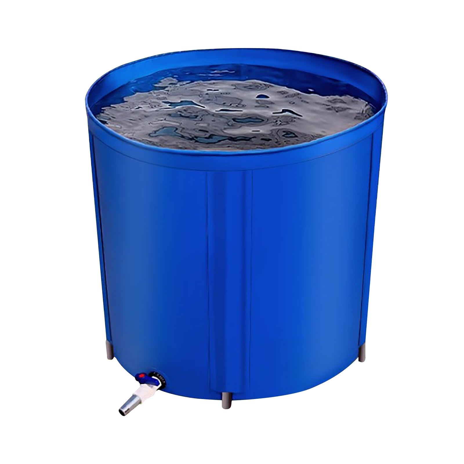 Barril de Lluvia portátil de 470 l. Sistema eficiente de recolección de Agua de Lluvia con Filtro de bajante y Kit de desbordamiento conservación del Agua.