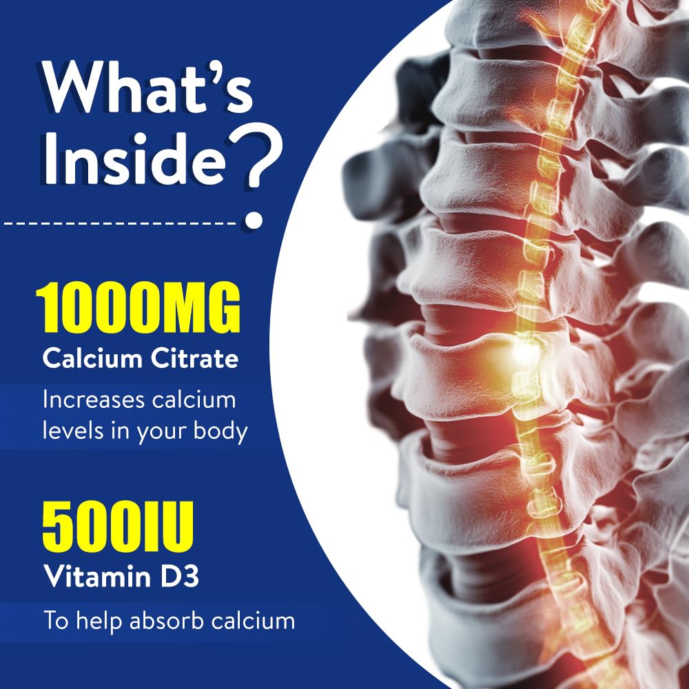 Lifezen Tuskca Chewable Calcium Tablets for Men & Women with Vitamin D3 | 30 Tablets Each (Pack of 2) | Sugar-Free, Diabetic-Friendly, Gluten-Free, Lactose-Free | Supports Healthy Bones & Joints | Orange Flavour — Amazon image 3