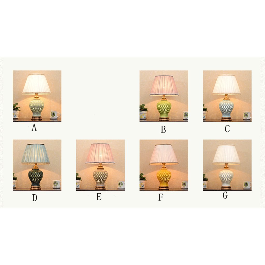 in ceramica cava, lampada a lampada corpo lampada doppia, sorgente luminosa design, pulsante interruttore, decorazione salotto creativo lampada da letto camera da letto