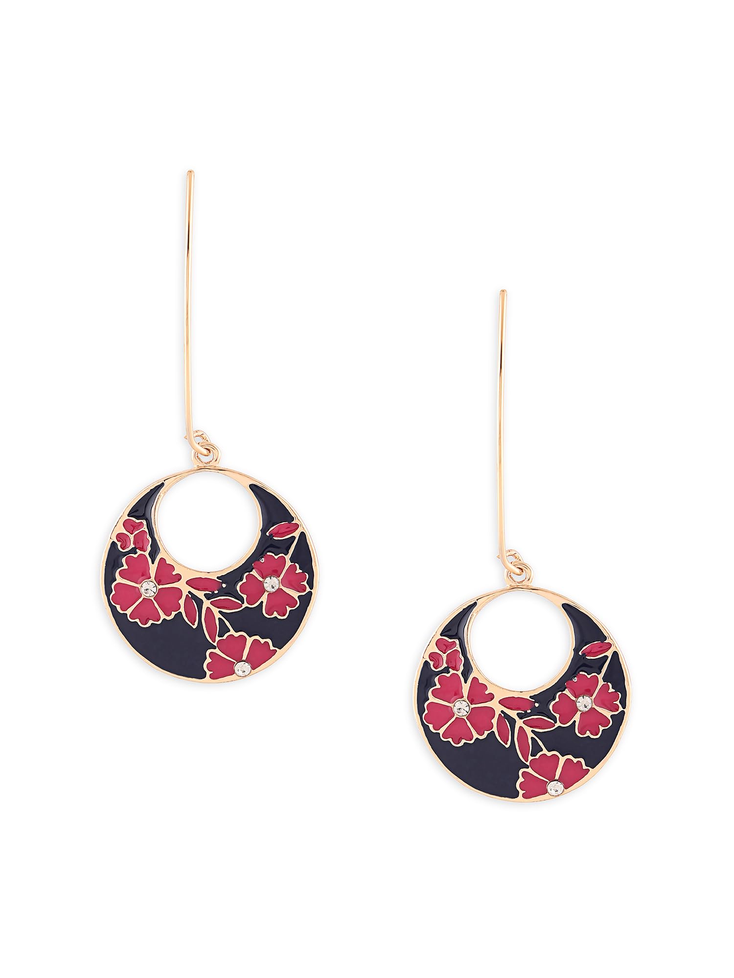 See full amazon price history chart for Zaveri Pearls Pink & Navy Blue Enamelled Floral Crescent Contemporary Drop Earring For Women-ZPFK16209 Zaveri Pearls Pink & Navy Blue Enamelled Floral Crescent Contemporary Drop Earring For Women-ZPFK16209 (B0CFR8B79F) Amazon Price History, Amazon Price Tracker