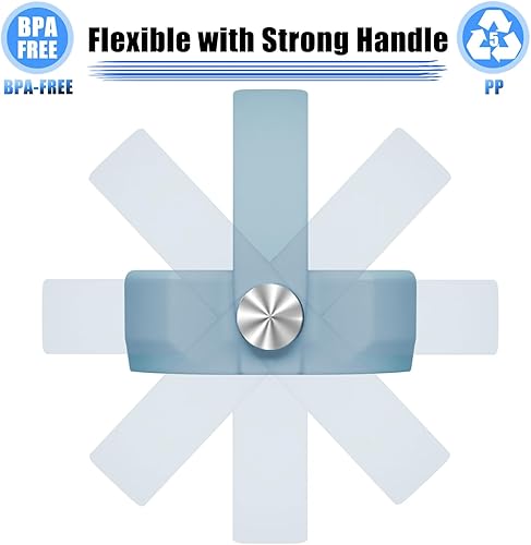 Miniatura 10 de InsulationLids para botella de agua ThermoFlask, 32, 40, 64 onzas, mango flexible superior para accesorios de repuesto de tapa Hydroflask, 2 negros,