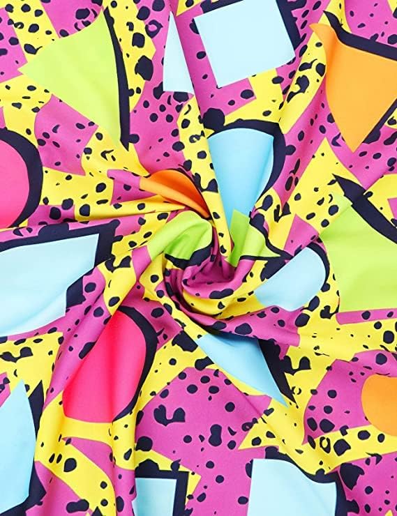 Arssm Mens 2 Pieces Vintage Shirts and Shorts Set 80s 90s Outfit Button Down Beach Suit Quick Dry for Vintage Halloween Party - Image 5