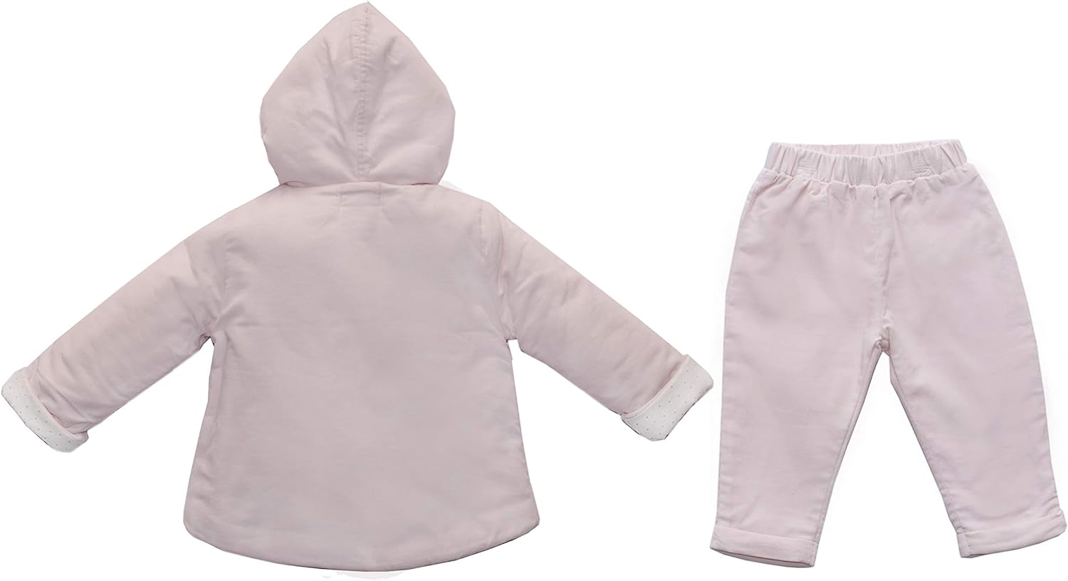 Baby Fall Winter Warm Button Jacket Hoodie Sweatshirt Soft Corduroy Coat + Pants
