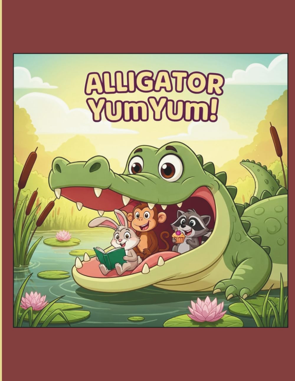 Alligator YumYum: A Silly Swamp Coloring and Activity Book for kids ages 3 and up!