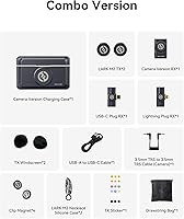 Vista 9 de Hollyland Lark M2 Wireless Microphone for iPhone/Camera/Android/PC, 48kHz/24-bit High Fidelity Audio, 300m Range, Noise Cancelling, 40h Use, Black