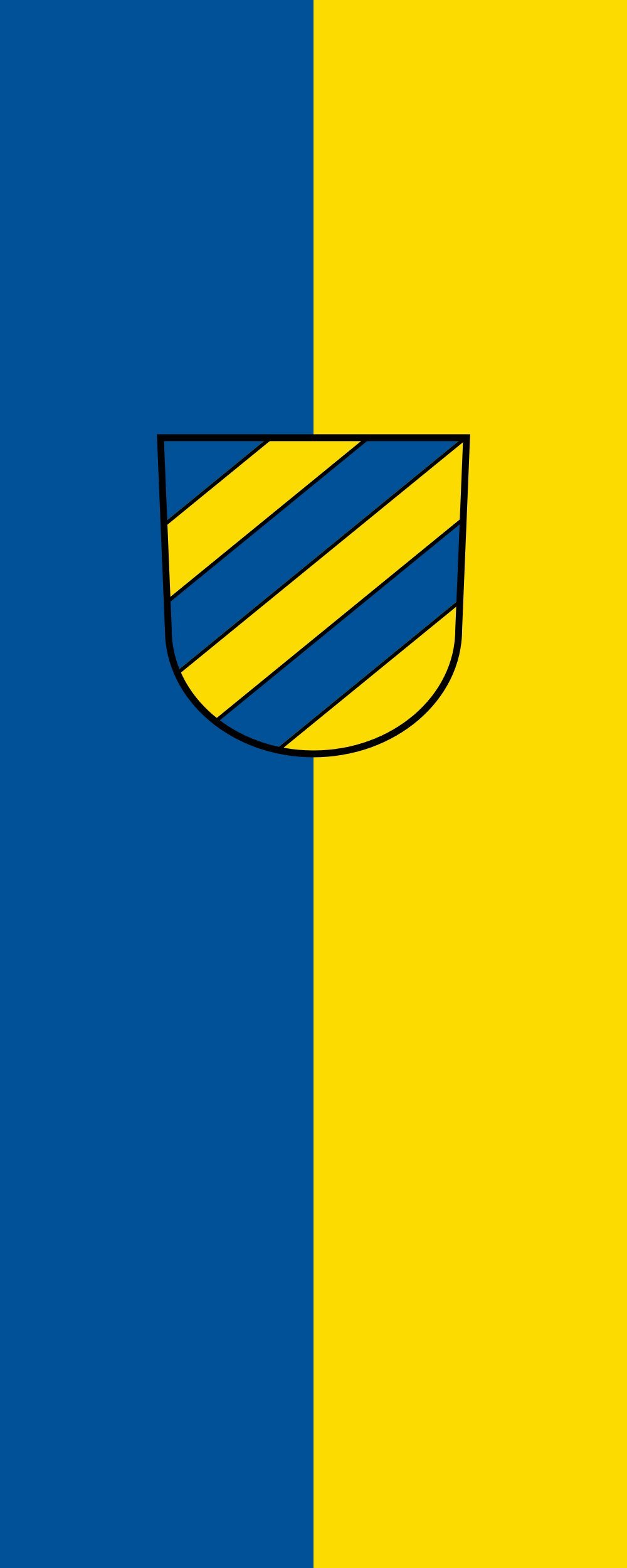 Drapeau portrait Plochingen vertical pavillon de 3.5m² mesurant 300x120cm