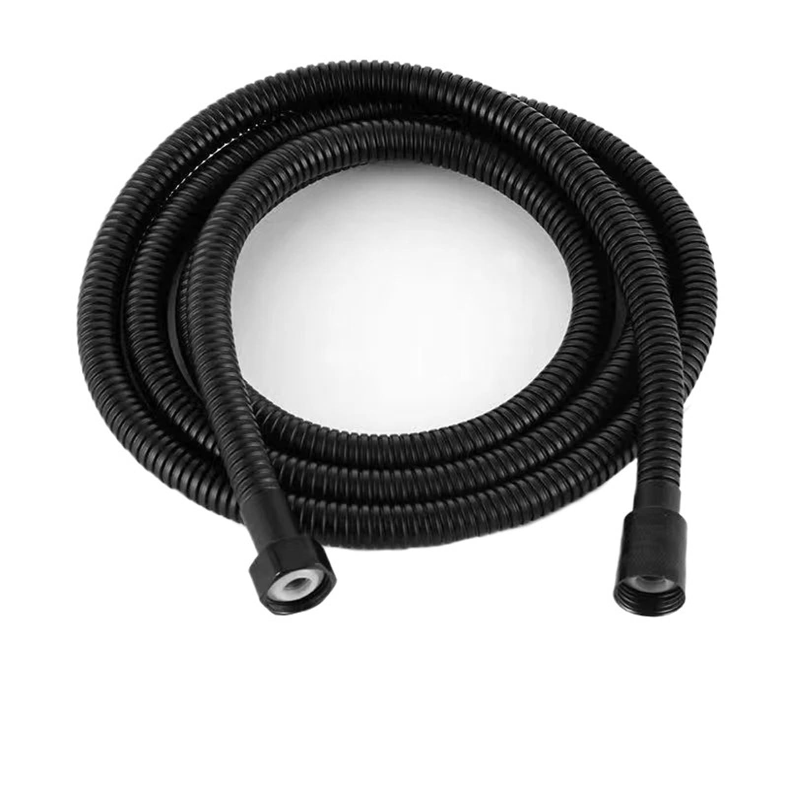 Lyxygmv 1.5M Black Shower Pipe 1.5/2.0M Black/Silver Flexible Hose Long Bathroom Extension Water Pull Accessories For Bathroom Showers(1.5M Black)
