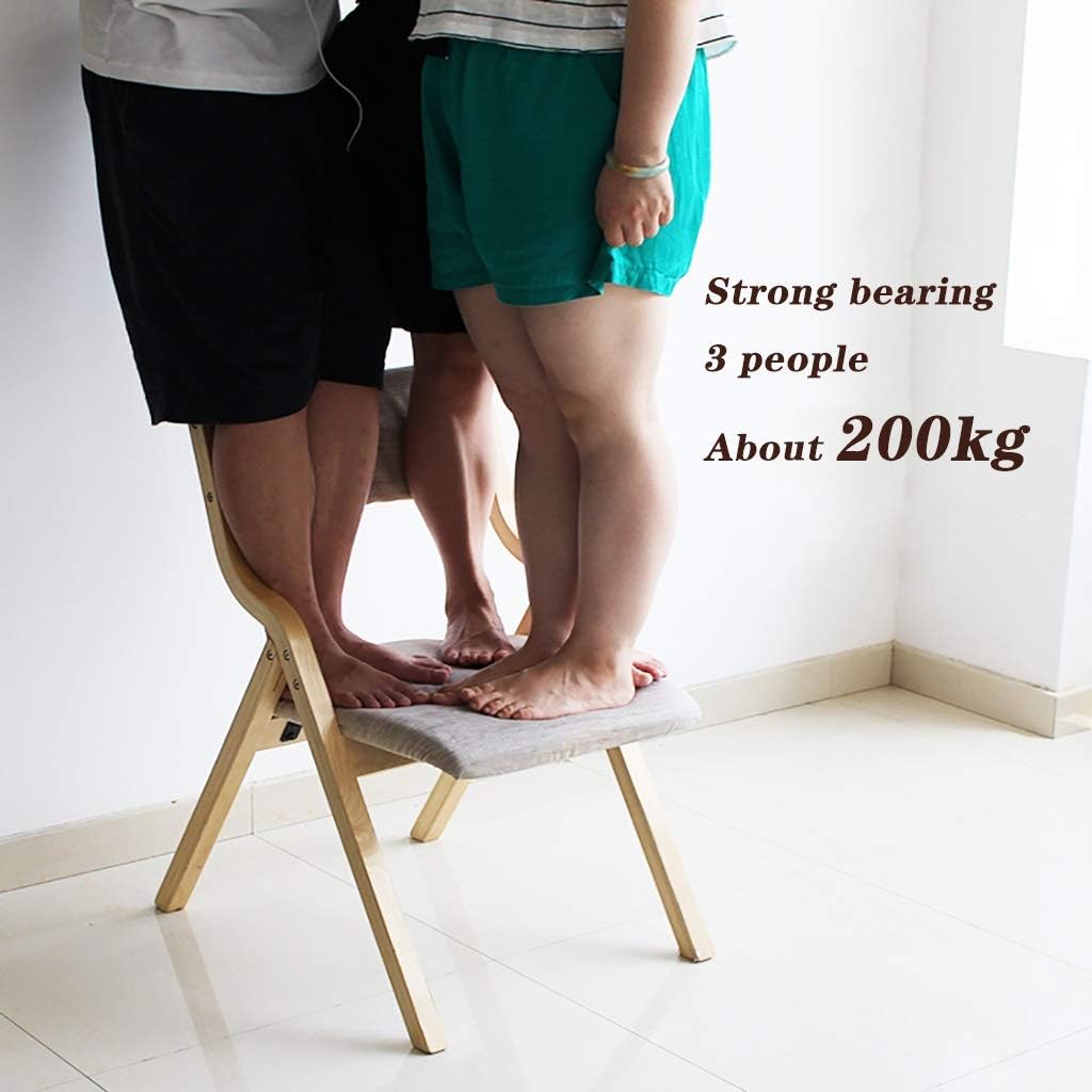 Chair Wood Folding Chairs with Padded Seat,Wooden Folding Chair Single for Adults Heavy Duty,for Home,Dining,Office,?Folds Up,Comfortable and Durable,Practical and Stylish,Chairs for Dining Room (Col