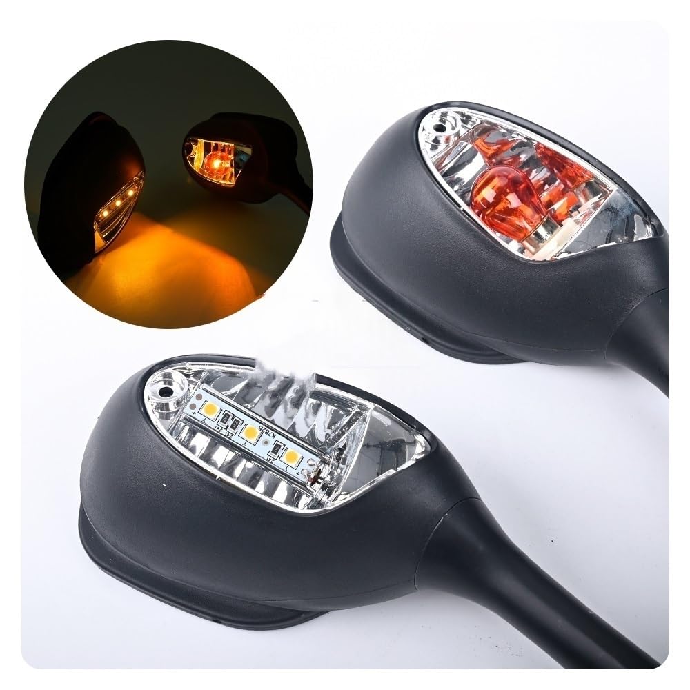 Moto Lusterko końcówkowe kierownicy Motocyklowa k Pasuje Do Suzuki GSXR600 GSXR750 GSXR1000 K5 K6 K7 K8 2005 2006 2007 2008 2009 2010 Widok Z Tyłu Światło Lustrzane Lusterka