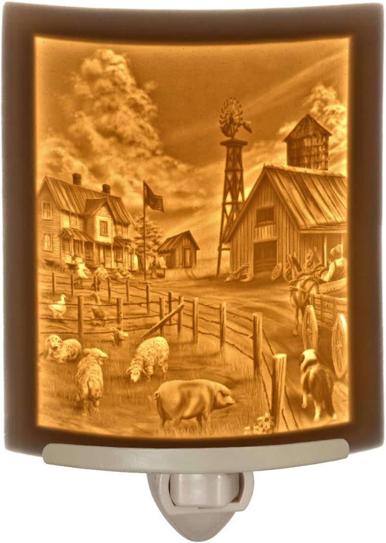 The Porcelain Garden Guardian Angel Night Light Porcelain