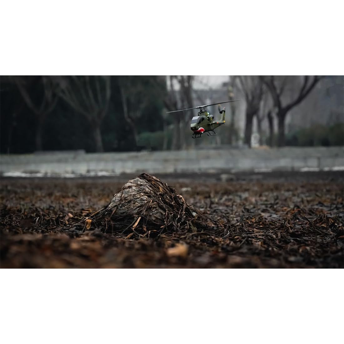 YU Xiang F112S AH-1 Cobra 1:40 RC Hubschrauber GPS 9CH Flybarless Doppelrotor Militär Helikopter Mit Zwei Brushless Motoren, Höhenhaltung & Intelligentem LiDAR-Flugmodus – RTF