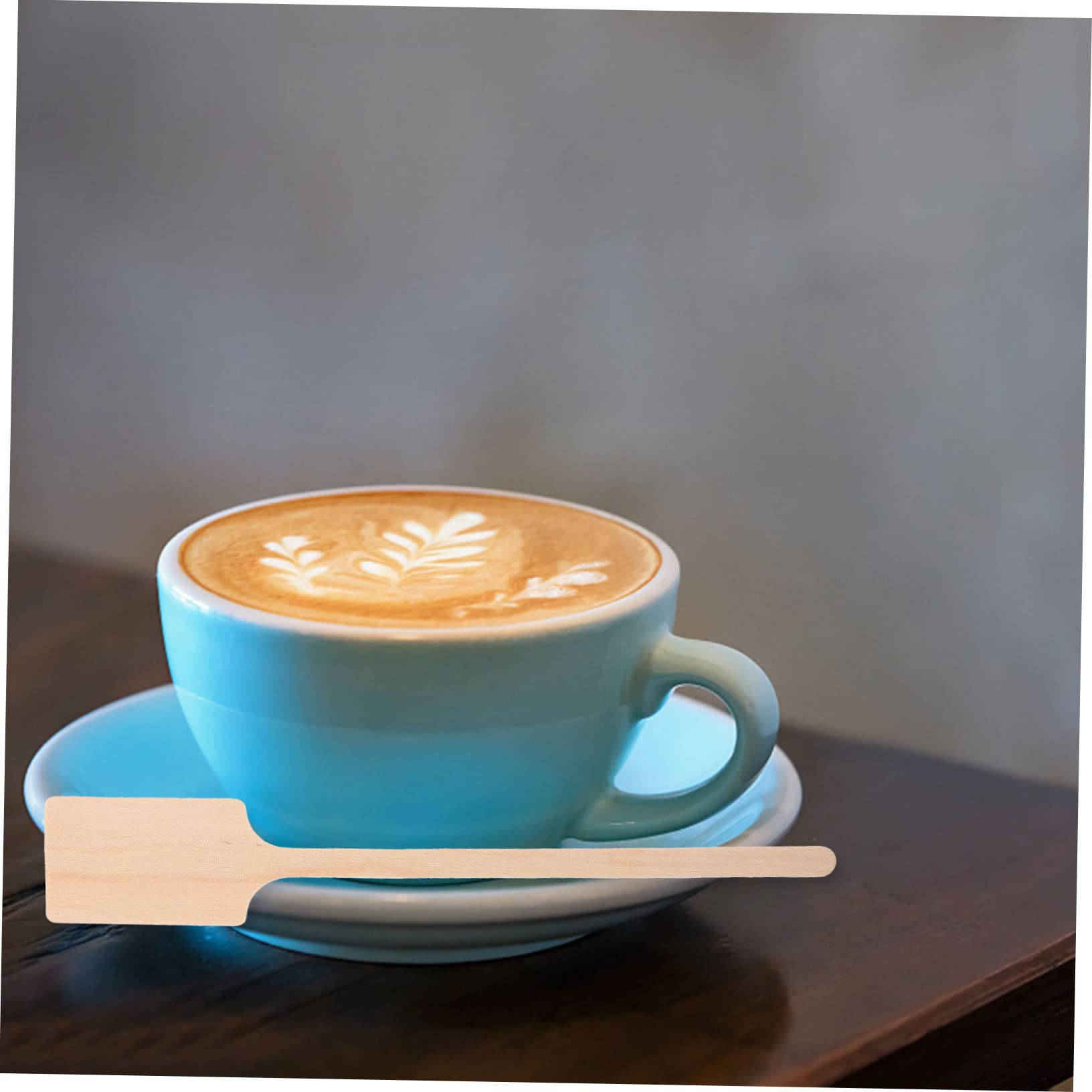 SOLUSTRE Wooden Stirring Stick Set 10 Pcs Non- for Drinks Juice and Smoothies for Bars Restaurants and Daily Use