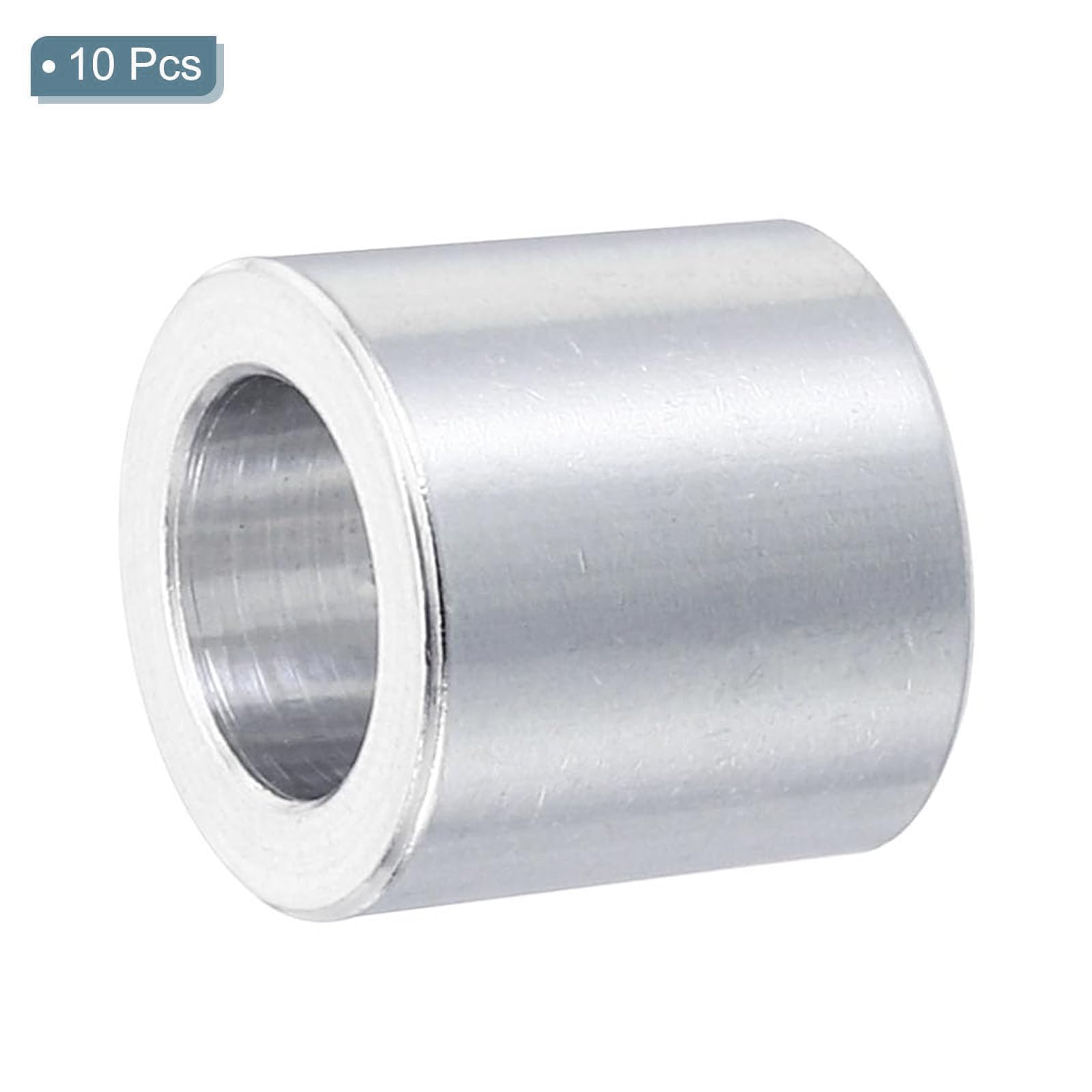 TOP-VIGOR 10Pcs M10 Aluminum Spacer, 10.2mm ID x 16mm OD x 15mm Length Metal Spacer - Image 3