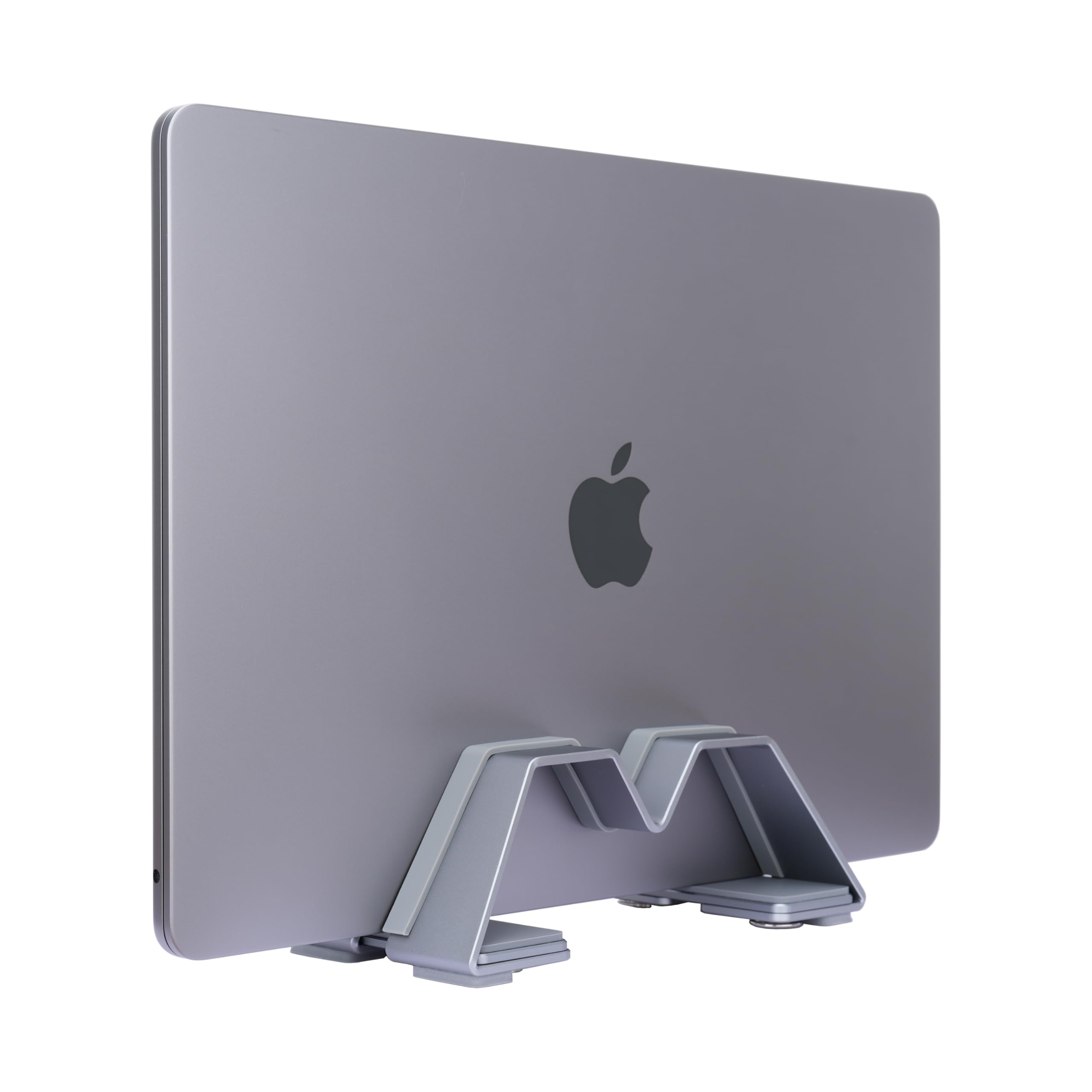 Psitek Adjustable Vertical Laptop Stand - Aluminum, Universal Fit for All Laptops (10-30mm Thickness) - Fashion Design, Adjustable Width, Anti-Slip & Scratch-Resistant, Patented Design