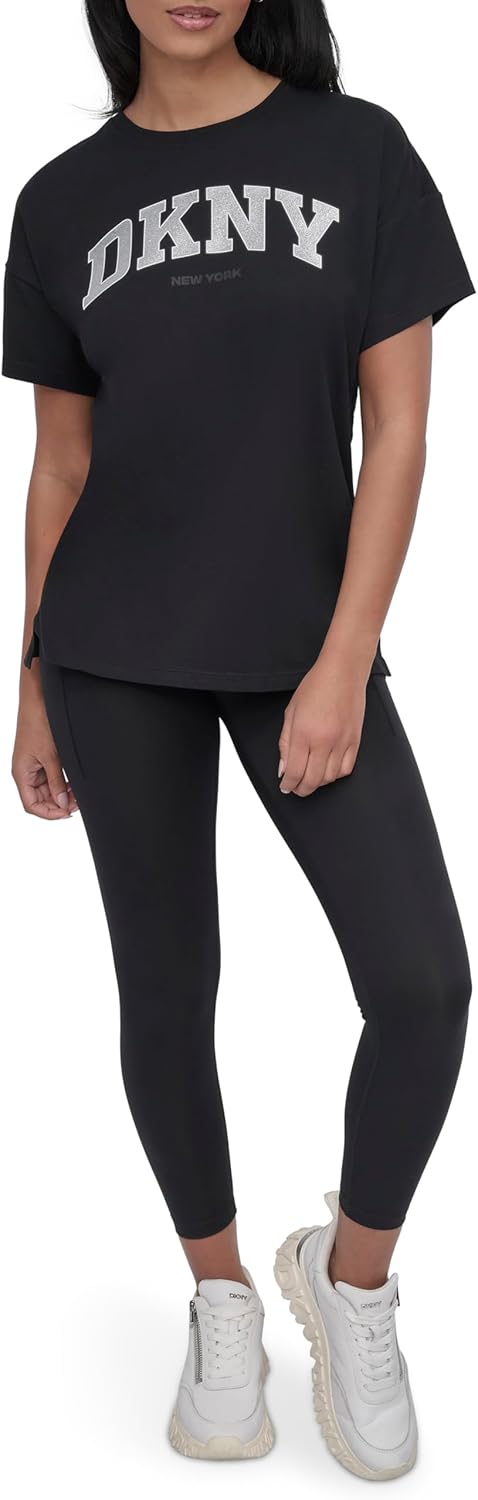 DKNY Womens Logo Long Sleeve T-Shirt - Image 2