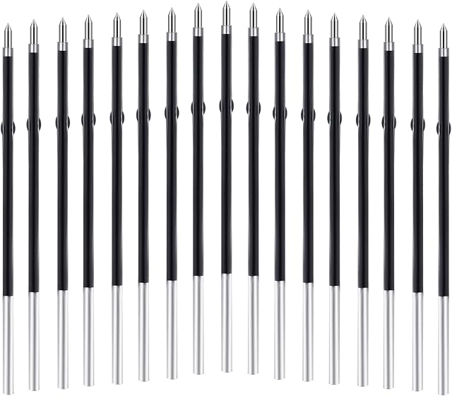 KINBOM 200pcs Replaceable Ballpoint Pen Refills 0.7mm Medium Point for Gel Ink Refill Smooth Writing for Retractable Ballpoint Pen (Black)