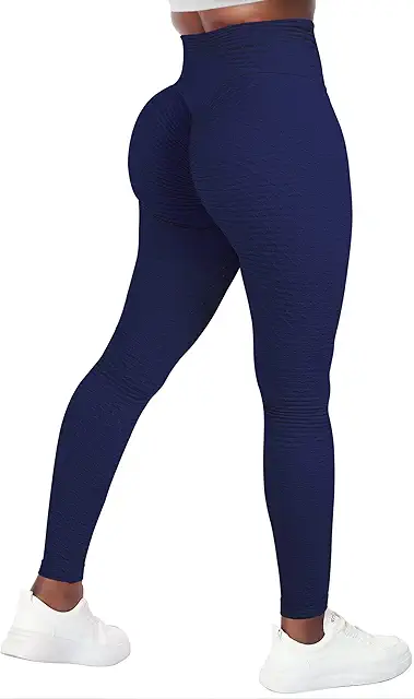 GILLYA Lift Yoga Pants - Butt Textured Ruched Leggings in Black | Yoga Set