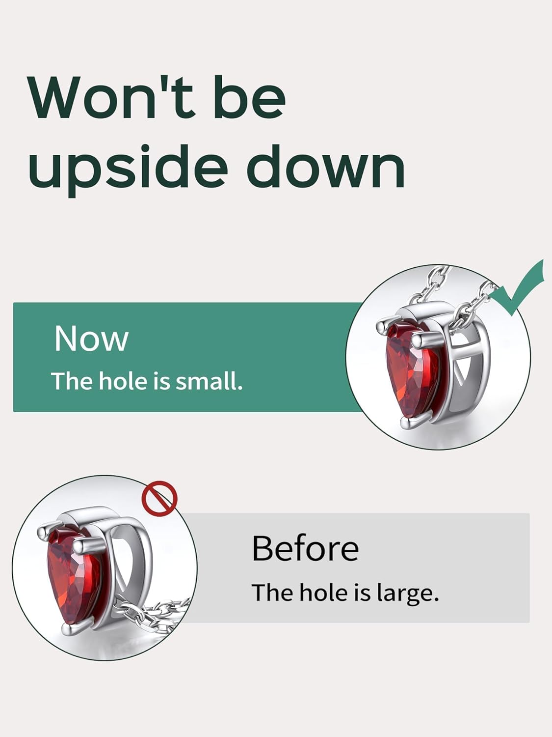 ChicSilver 925 Sterling Silver 12 Months Sparkling Round Cut Created Birthstone Pendant Necklace, 16 Inch Rolo Chain - Image 8