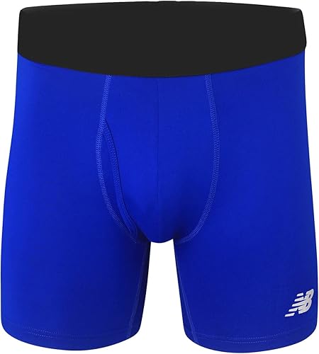 Miniatura 3 de New Balance Calzoncillos tipo bóxer de rendimiento para hombre con bragueta, ropa interior elástica transpirable, absorbe la humedad, cintura suave