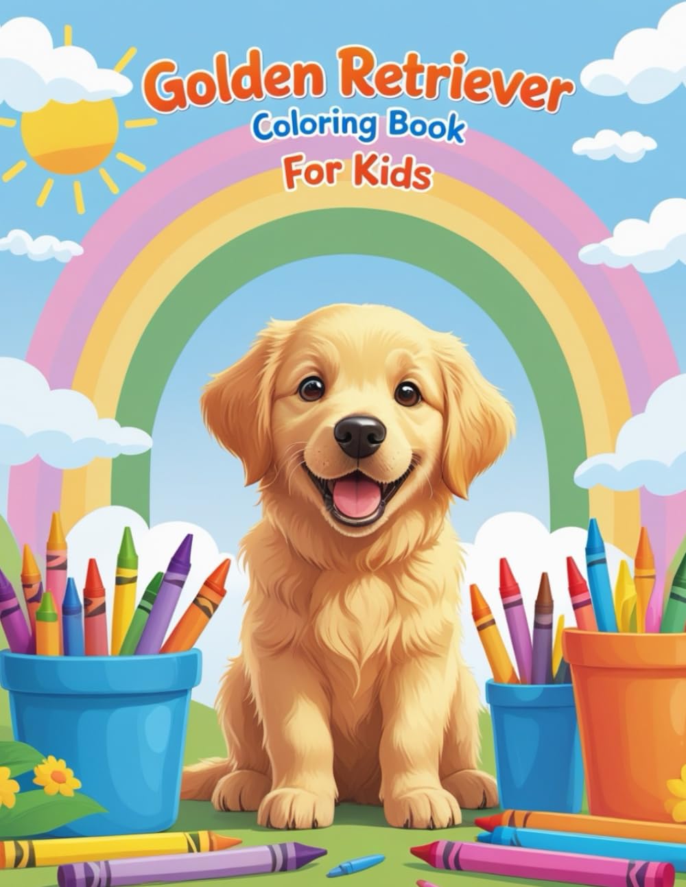 Golden Retriever Coloring Book