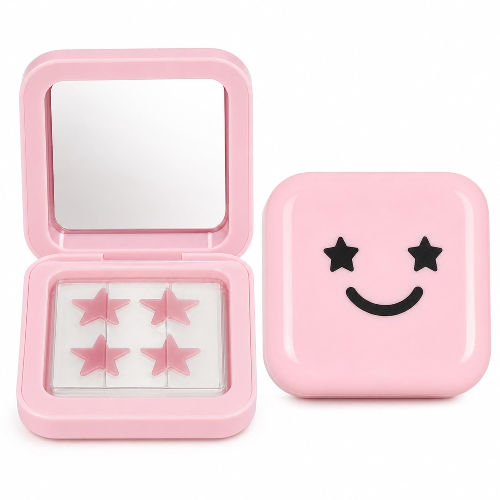 97PCS Pimple Patches, Pimple Patch, Star Shaped Acne Treatment, Hydrocolloid Technology for Pus Absorption, Accelerates Healing, Yellow Smiley Mirror Case with 96 Pimple Patches-image-24