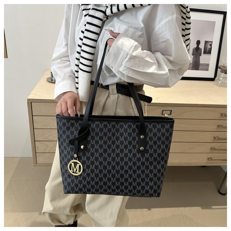 Bolso Tote para mujer con correa ancha y asa superior miniatura 5