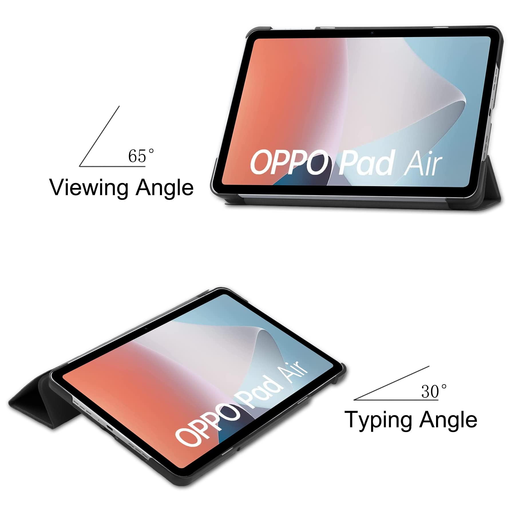 OPPO pad air +タブレットカバー XunyLyee Case for Oppo Pad Air Tablet, Stand Tablet Cover Folio