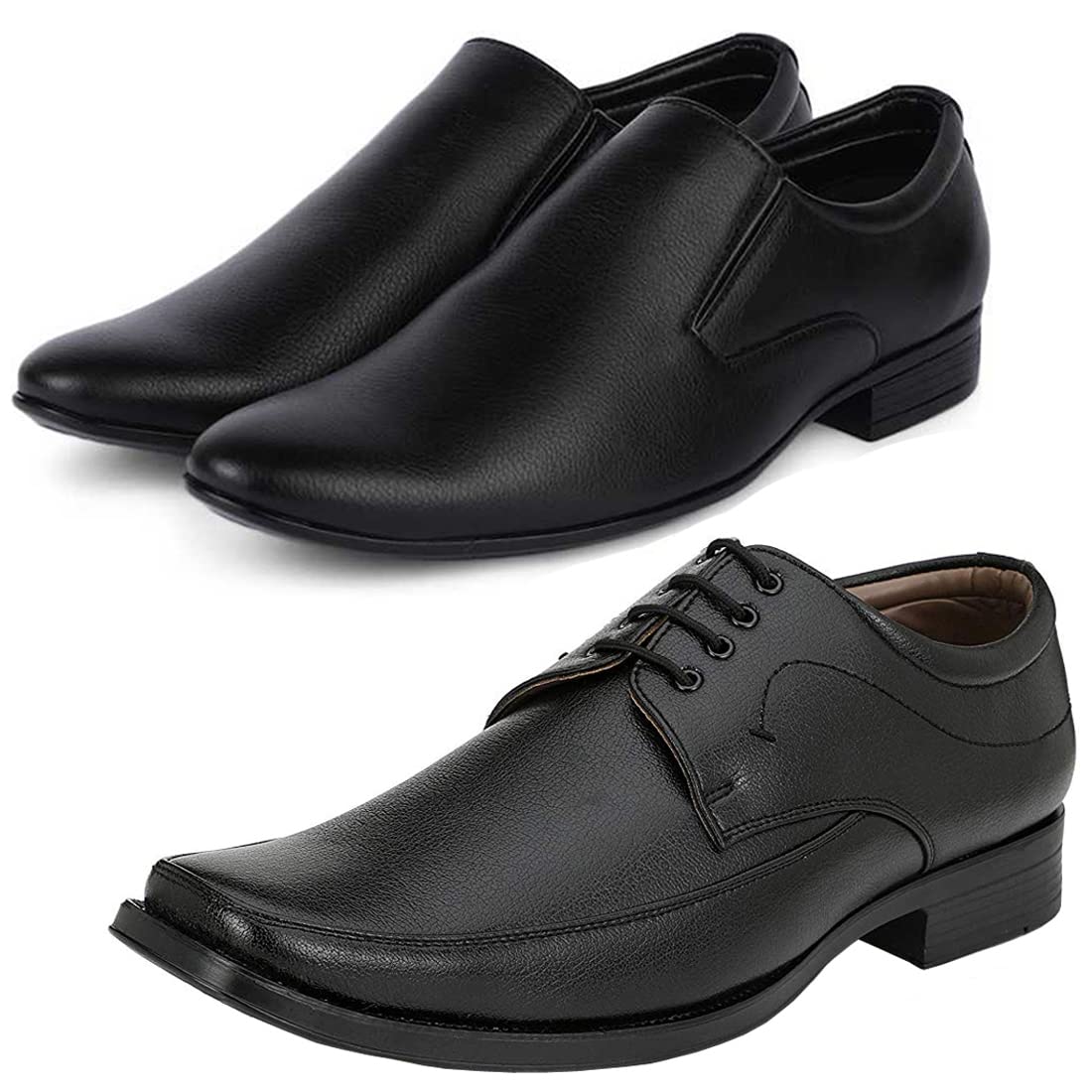 Relaxed Trendy Formal Shoes/Party Shoes/ 2 Shoes Combo with Free 2 Belt for Men and Boys -P36-picture-17