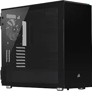 Corsair Carbide Series 678C Low Noise Tempered Glass ATX Case, Black
