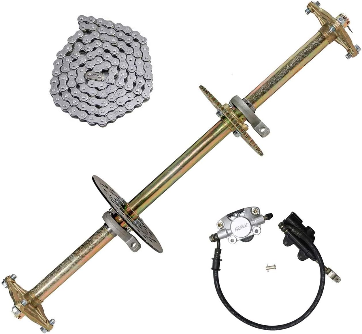 YC Yier 32" Go Kart Rear Live Axle Kit, Drift Trike Rear