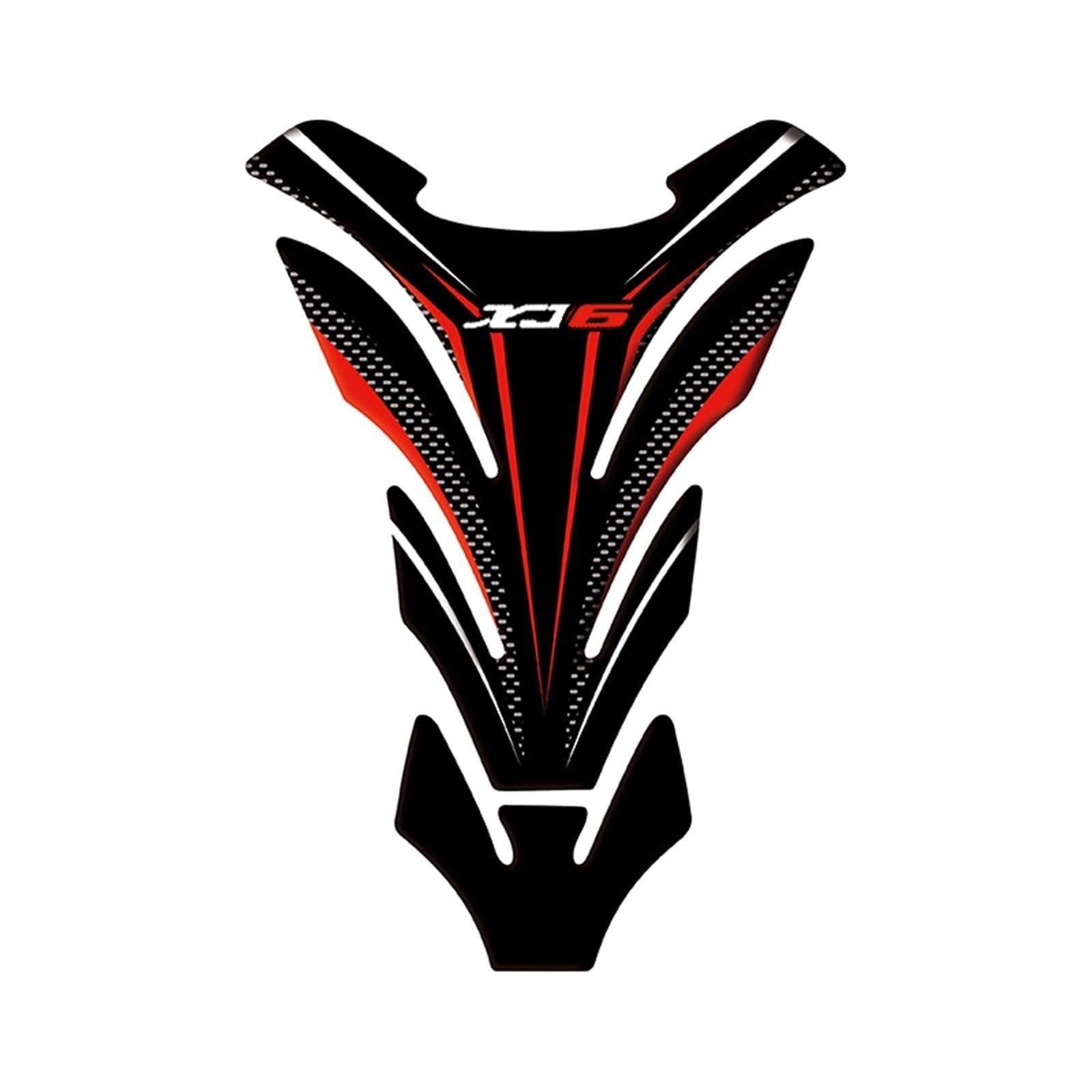Motorcycle Tank Pad Racing Tankpad Sticker Fuel Fishbone Decals for Yamaha XJ6 Diversion Carbon-Look(Color17)